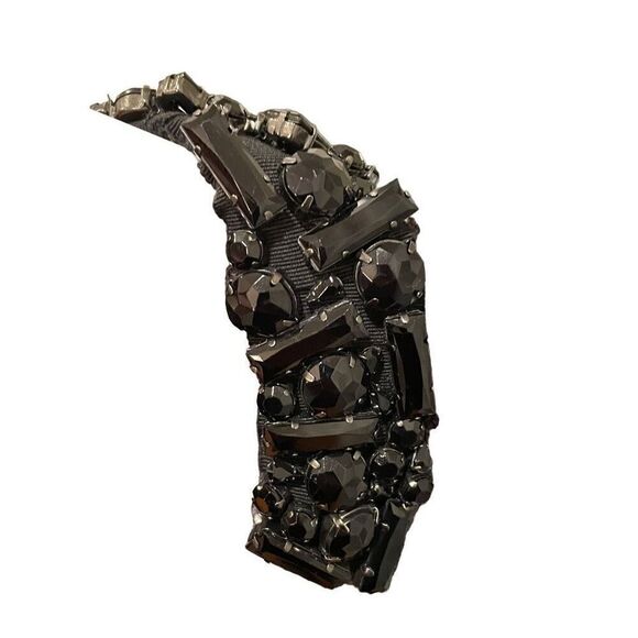 J. Crew Blazer Womens 4 Collection Gray Double Breasted Beaded Dark Academia - Picture 5 of 10